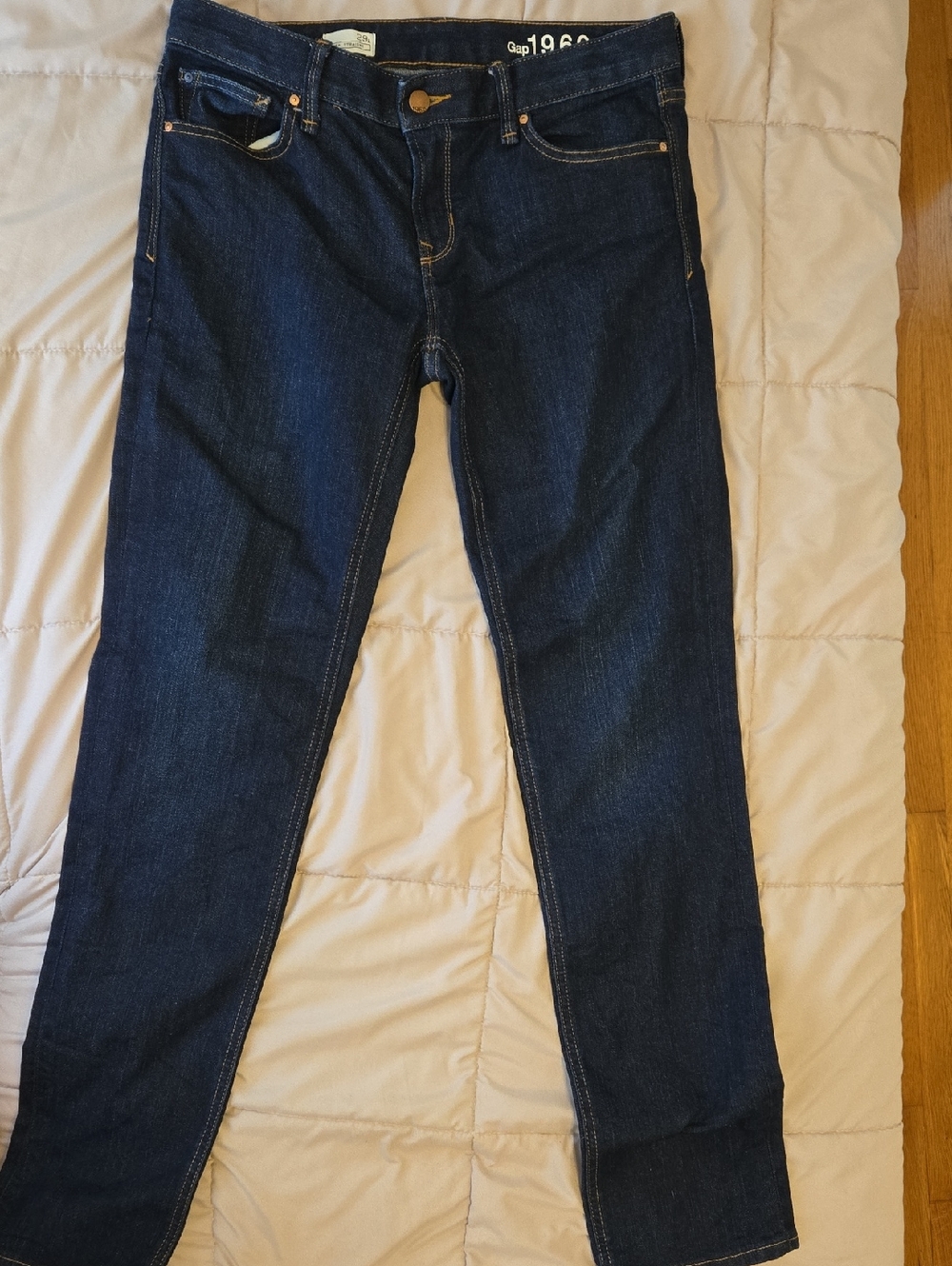 GAP 1969 Real Straight Dark Blue Jeans